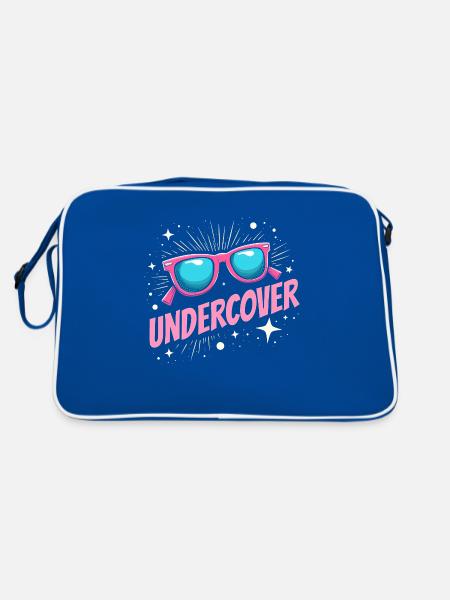 Déguisement Undercover - Sunglasses Fun - Sac Retro - bleu/blanc - Dos