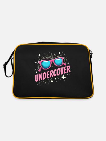 Undercover Costume - Sunglasses Fun - Retro Bag - black/gold - Back