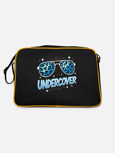Undercover Speech - Sunglasses Design - Retro Bag - black/gold - Back