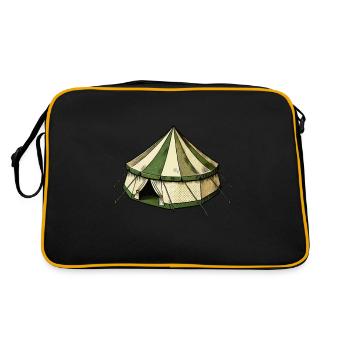 tente - Sac Retro - noir/or - Dos