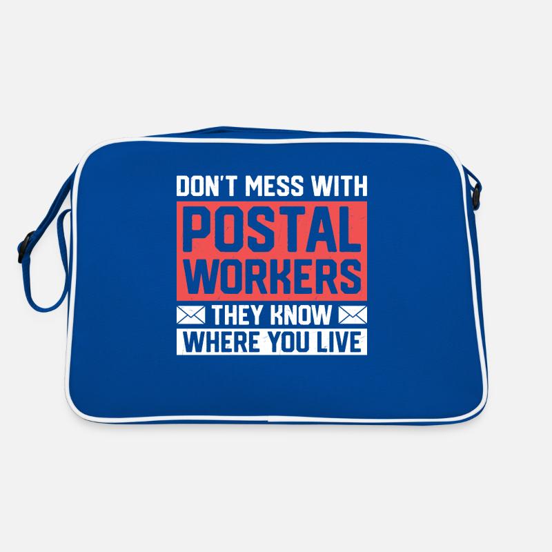Don't Mess With Postal Workers Mail Mailman Retro Bag