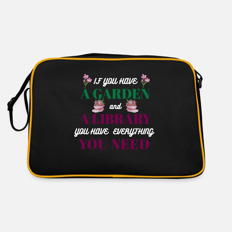 Garten-Spruch Retro Tasche