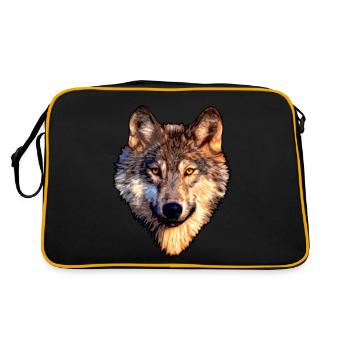 Loup - Sac Retro - noir/or - Dos