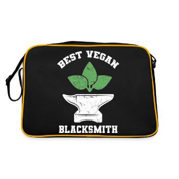 Blacksmith Vegan - Retro Bag - black/gold - Back