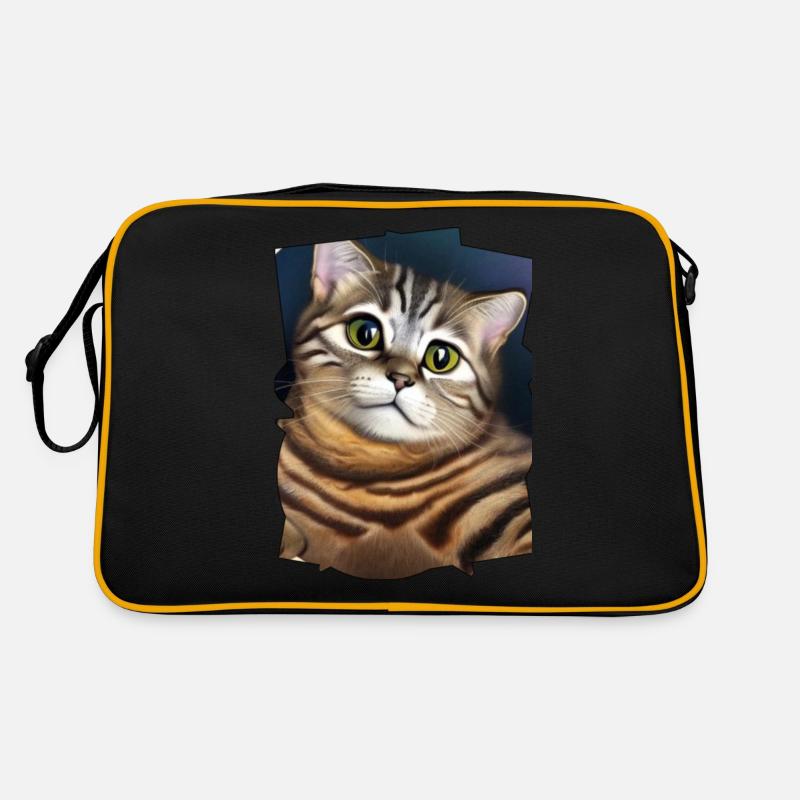 Cute cat Retro Bag