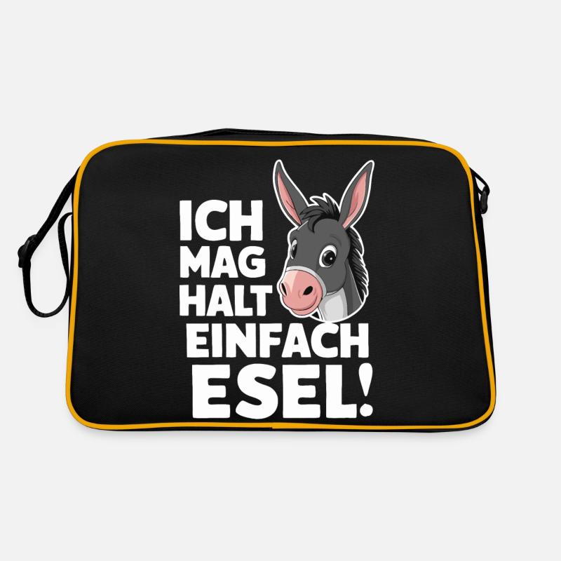 Esel Eselchen Maultier Muli Retro Tasche