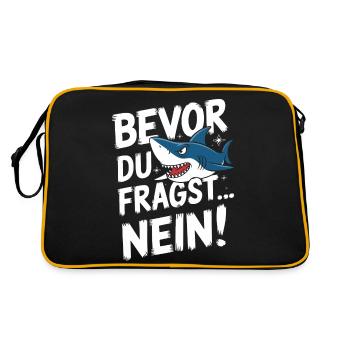Requin Requin Requins Requin - Sac Retro - noir/or - Dos