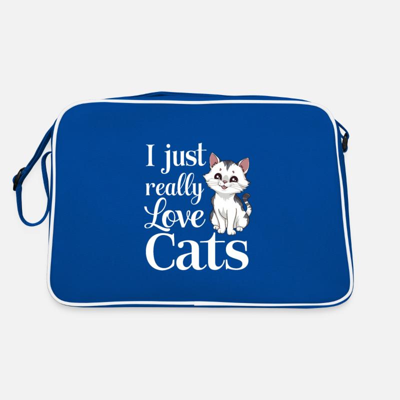 Chat Chats Amoureux Chat Propriétaire Chaton Sac Retro