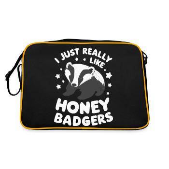 Badger Honey Badger Animal - Retro Bag - black/gold - Back