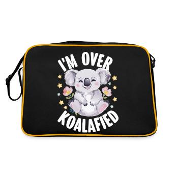 Koala Koala Koala Bear Animal - Retro Bag - black/gold - Back