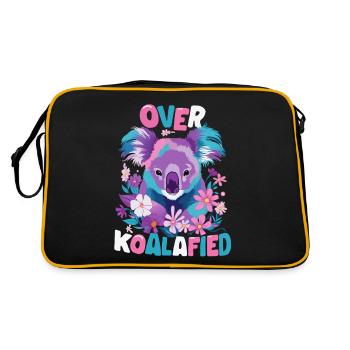 Koala Koala Koala Bear Animal - Retro Bag - black/gold - Back