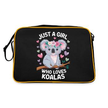 Koala Koala Koala Bear Animal - Retro Bag - black/gold - Back