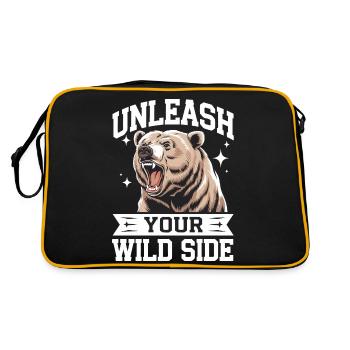 Ours Grizzli Ours brun Ours - Sac Retro - noir/or - Dos