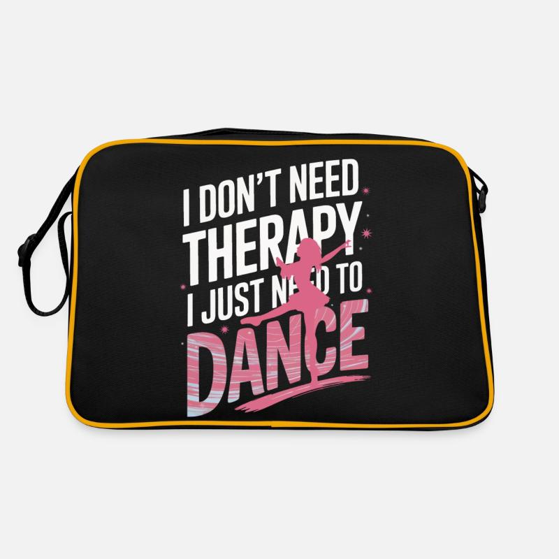 Tanzen Tänzer Tanzen - Retro Tasche - Schwarz/Gold