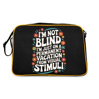 Aveugle Personnes malvoyantes - Sac Retro - noir/or - Dos