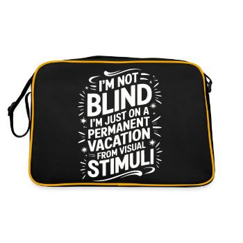 Aveugle Personnes malvoyantes - Sac Retro - noir/or - Dos