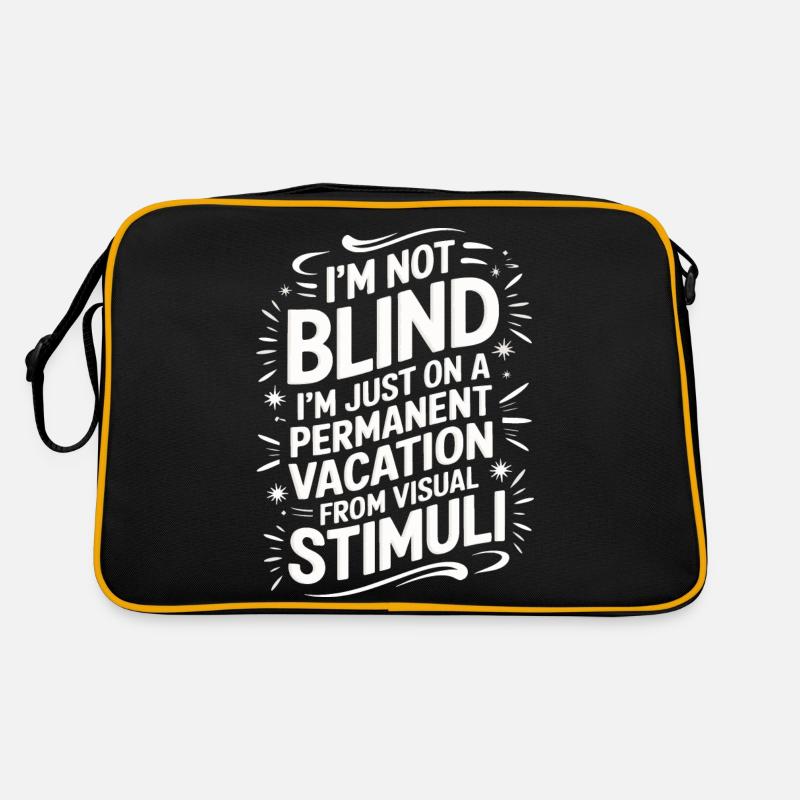 Blinde Blindheit Sehbehinderte Menschen Retro Tasche