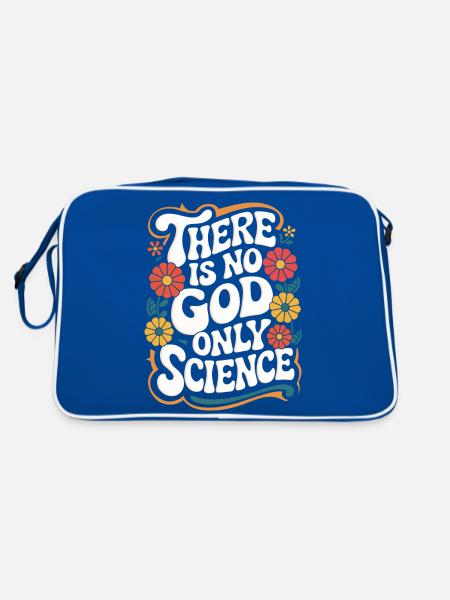 Atheismus Atheist Anti-Religion Agnostiker - Retro Tasche - Blau/Weiß - Hinten