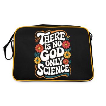 Atheism, Atheist, Anti-Religion, Agnostic - Retro Bag - black/gold - Back