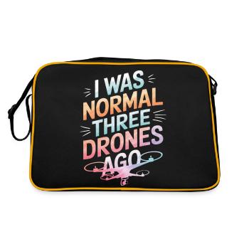 Dronen Pilot Quadrocopter Drone - Retro Tasche - Schwarz/Gold - Hinten