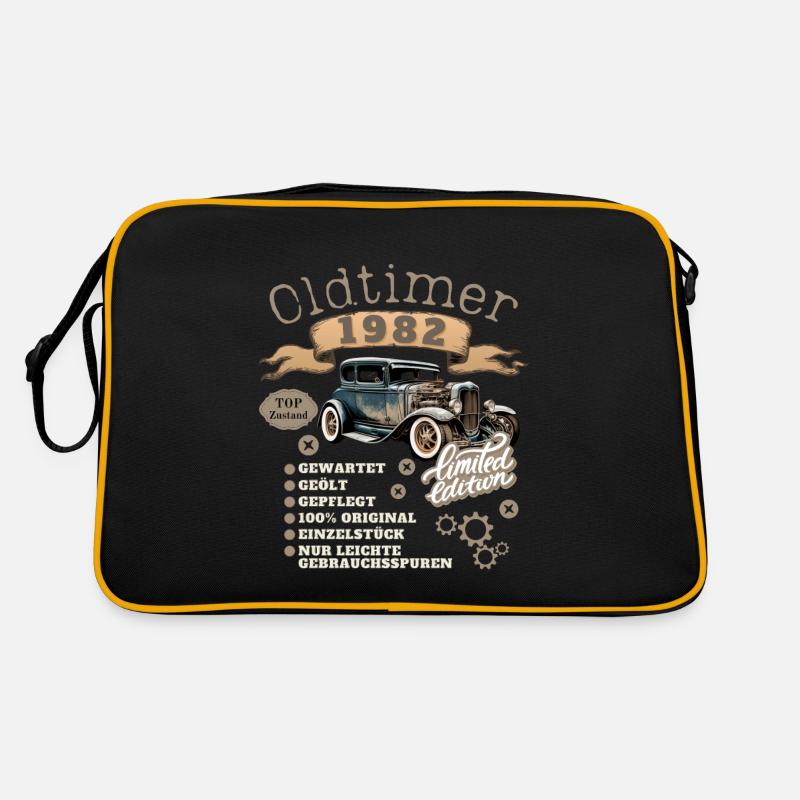 Oldtimer Motiv 1982 Jahrgang Geburtstag Geschenk Retro Tasche