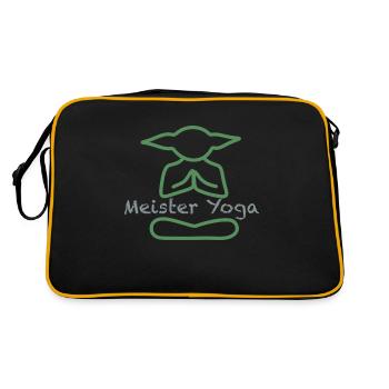 Maître Yoga - Sac Retro - noir/or - Dos