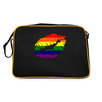 juste un baiser - Sac Retro - noir/or - Dos