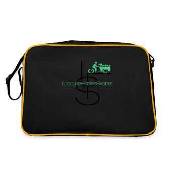 LFS Lastenrad-Community - Retro Tasche - Schwarz/Gold - Hinten