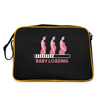 Bébé en cours de chargement ... bébé ventre bébé - Sac Retro - noir/or - Dos