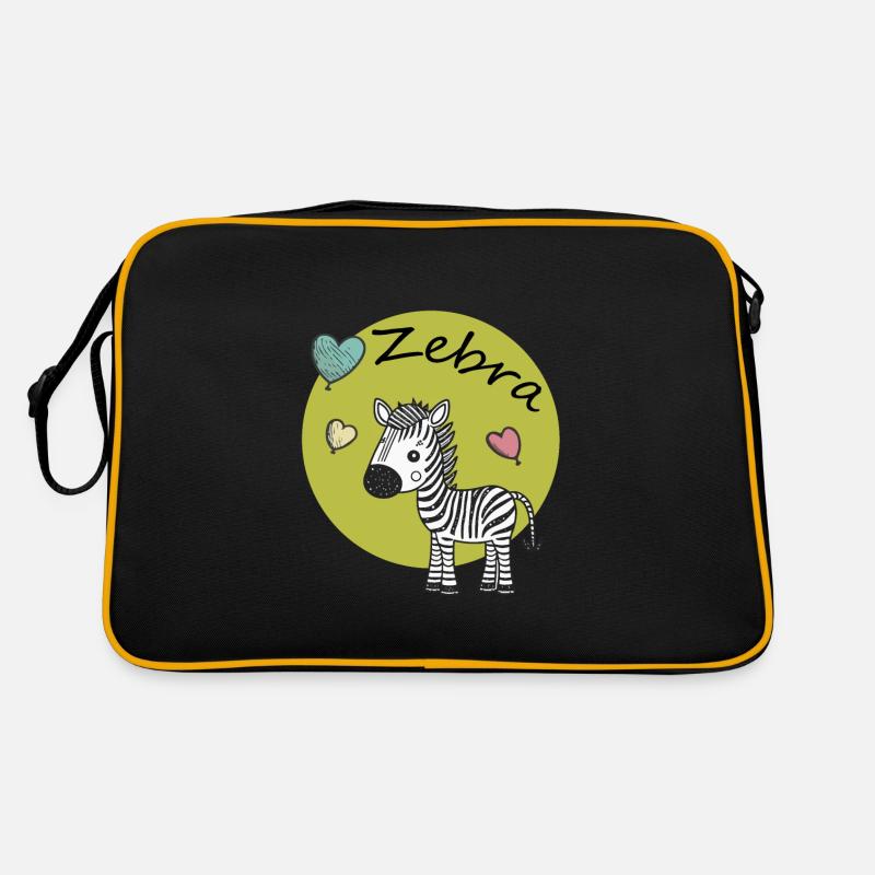 kleines Zebra Retro Tasche