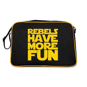 Rebels Have More Fun - Retro Bag - black/gold - Back