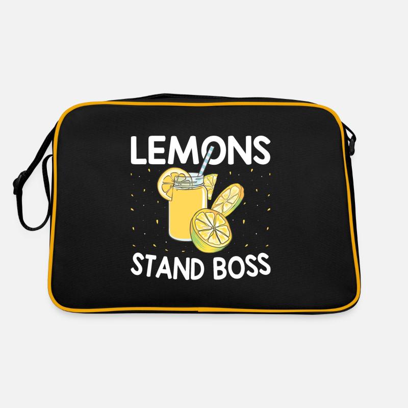 Lemonade Stand Boss Drôle de jus de citron Fruit Sac Retro