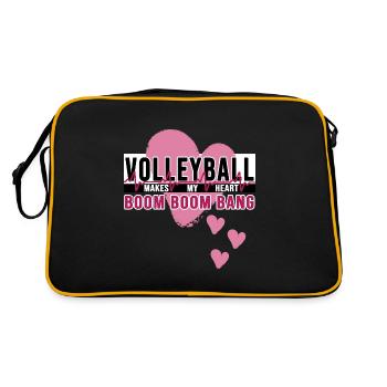 volley-ball volley-ball volley-ball - Sac Retro - noir/or - Dos