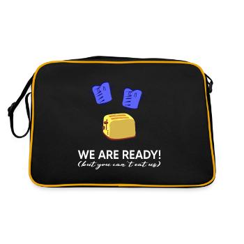ukraine slava ukraini zelenskyi ukrainian - Retro Bag - black/gold - Back