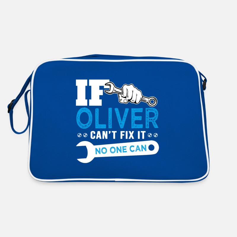 If Oliver can't fix it funny T shirt can't fix it Retro Bag