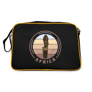 Afor Comb Care Hairstyle Afro History Africa Pic - Retro Bag - black/gold - Back
