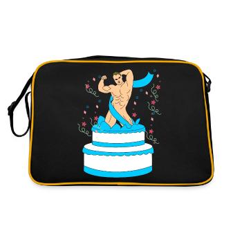 Striptease Surprise Man Nude Bachelors - Retro Bag - black/gold - Back