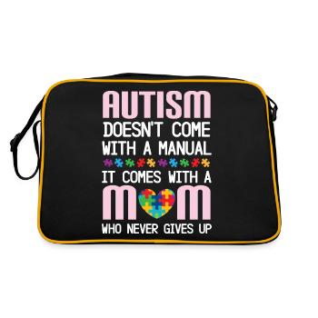 L'autisme ne vient pas avec un manuel, mais m - Sac Retro - noir/or - Dos