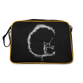 Poulet de soie - Sac Retro - noir/or - Dos