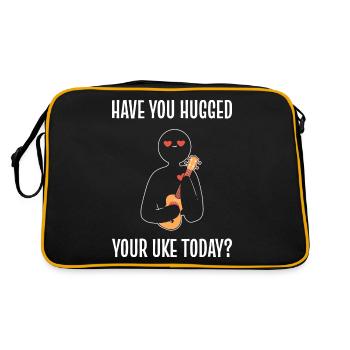 Ukulele - Sac Retro - noir/or - Dos