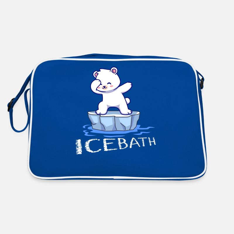 eisbader winterbader winter eisberg arktis eisbär Retro Tasche
