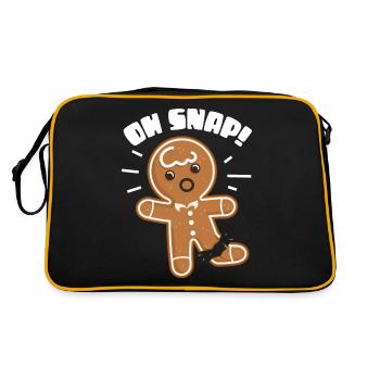 oh snap Design pour un dessin animé blagues fans - Sac Retro - noir/or - Dos