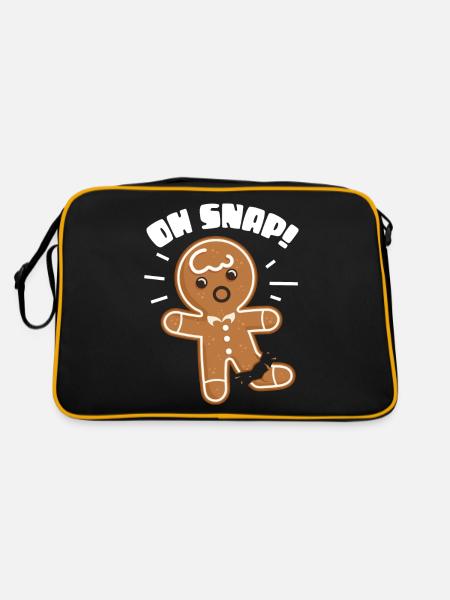 oh snap Design pour un dessin animé blagues fans - Sac Retro - noir/or - Dos