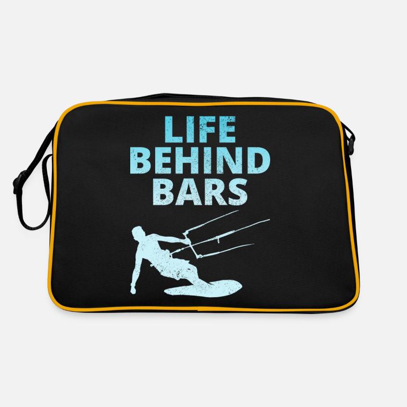Kitesurfing Kitesurf Kiteboarding Kiteboarder Sac Retro