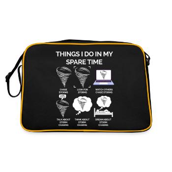 Tornado - Retro Bag - black/gold - Back