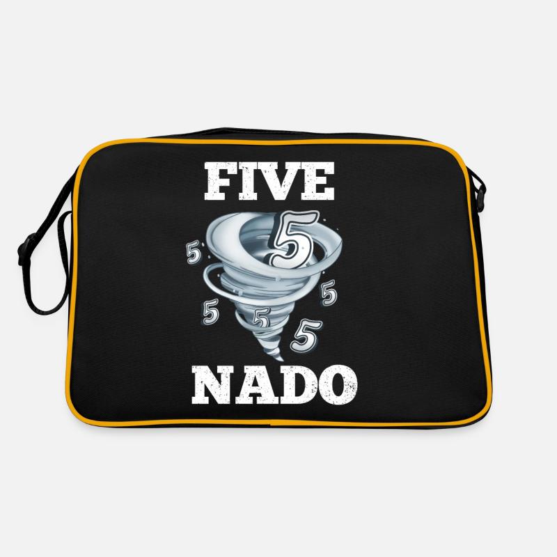 5th Birthday Tornado Retro Bag