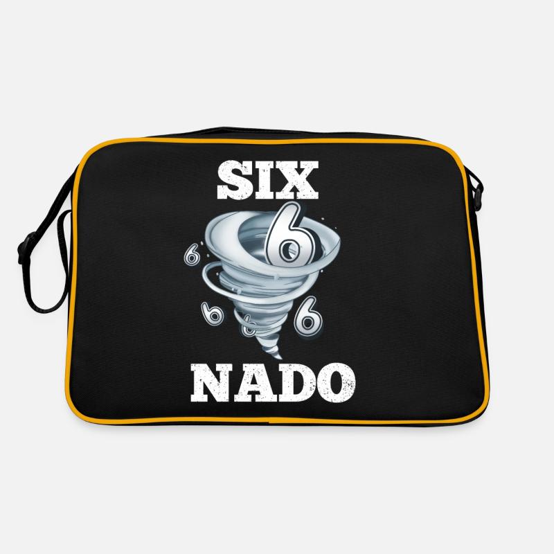6th Birthday Tornado Retro Bag