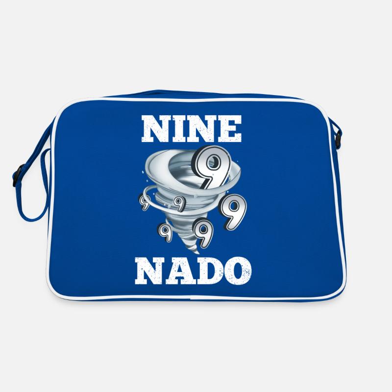 9. Geburtstag Tornado Retro Tasche