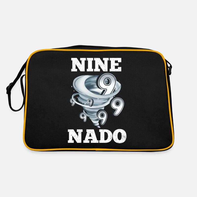 9th Birthday Tornado Retro Bag