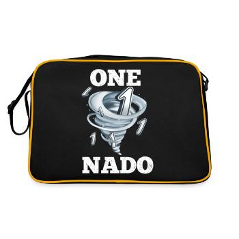 1st Birthday Tornado - Retro Bag - black/gold - Back